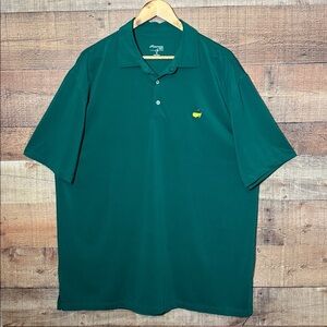Masters Tech Polo Shirt Mens XLarge Green Golf Performance Logo